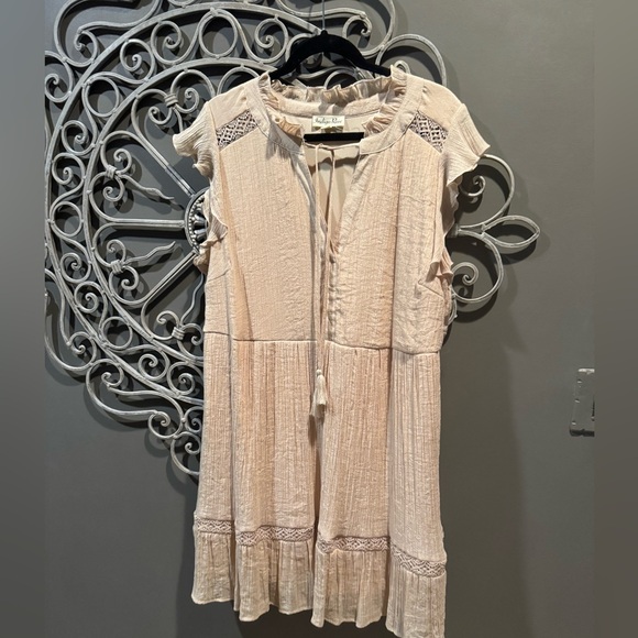 Dresses & Skirts - Women’s plus mini dress boho chic indigo rose sz 2x